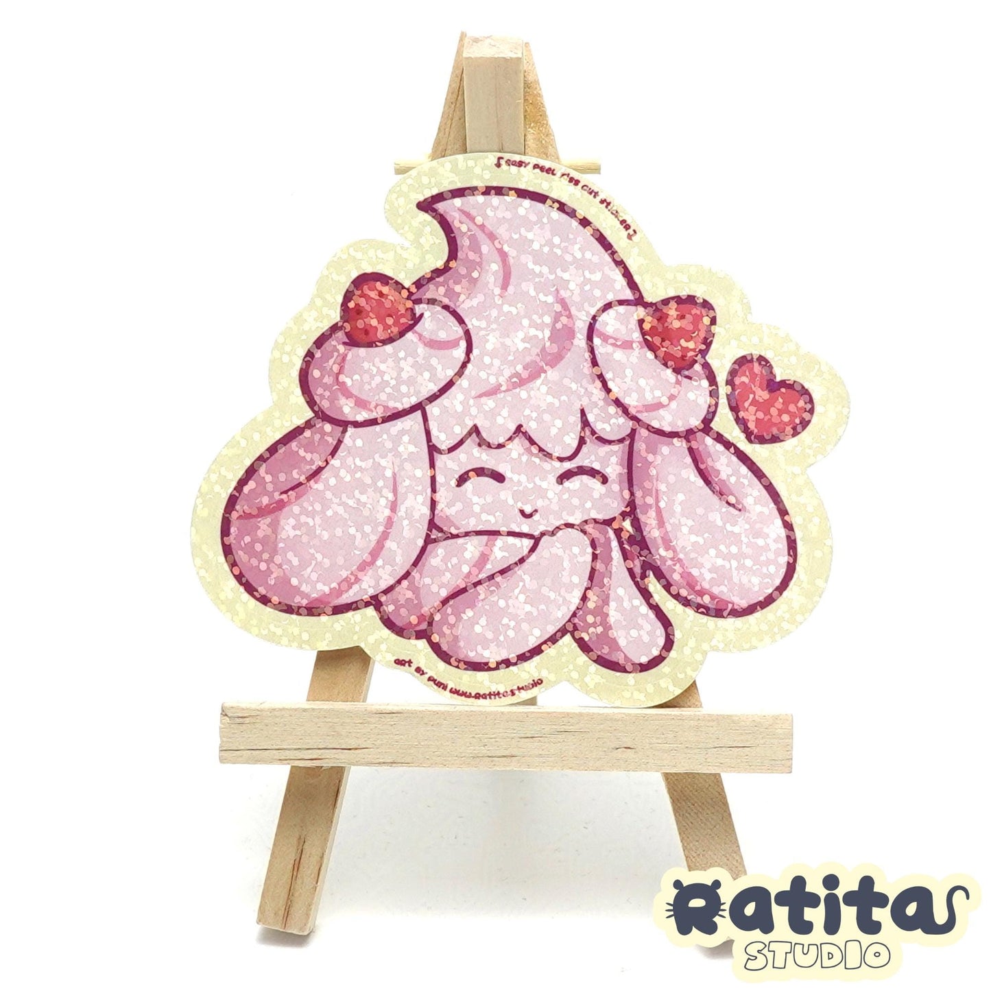Pocket Monsters: Ruby Cream Alcremie ~Easy Peel Kiss Cut Sticker~