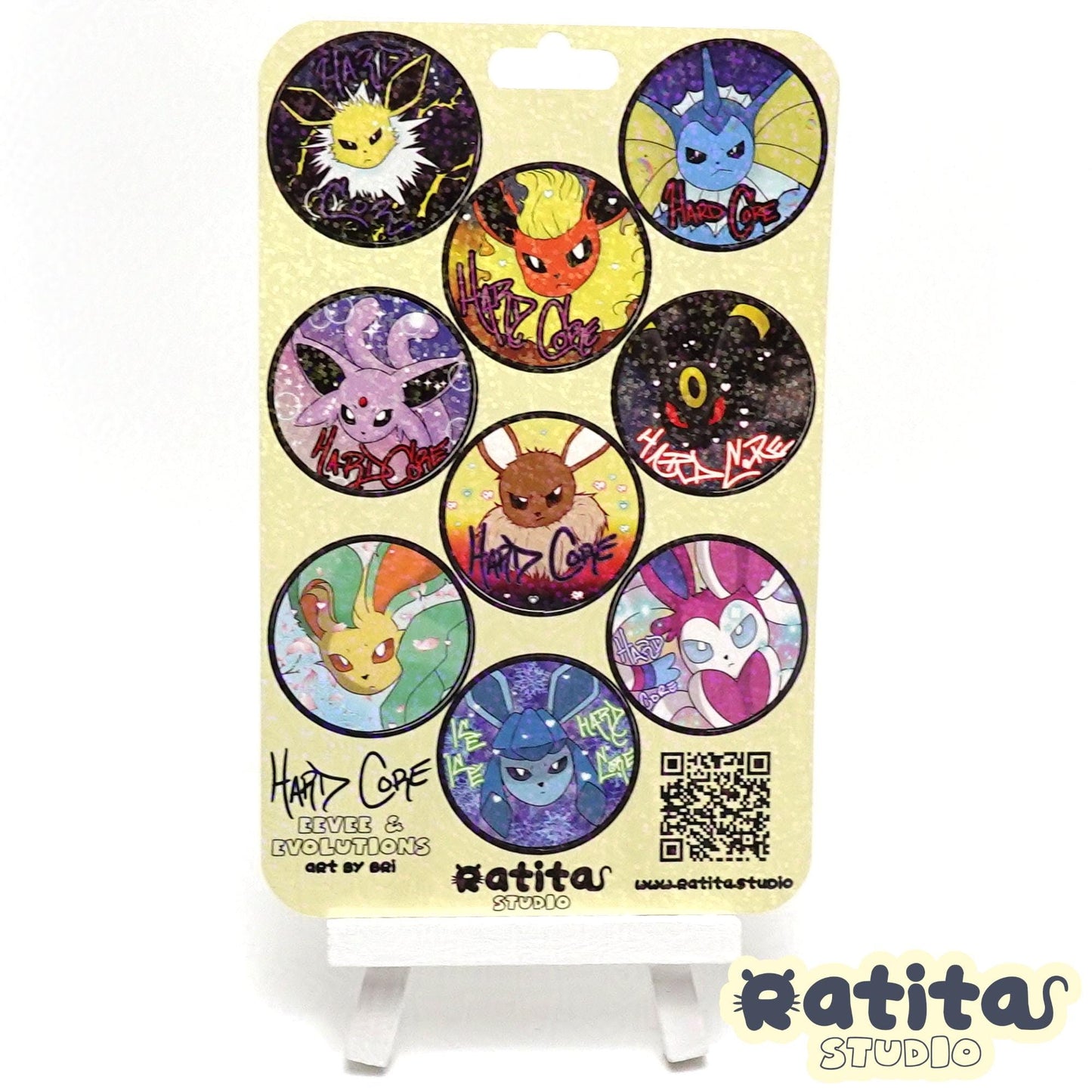Pocket Monsters: Eevee & Evolutions Hard Core ~Sticker Sheet~