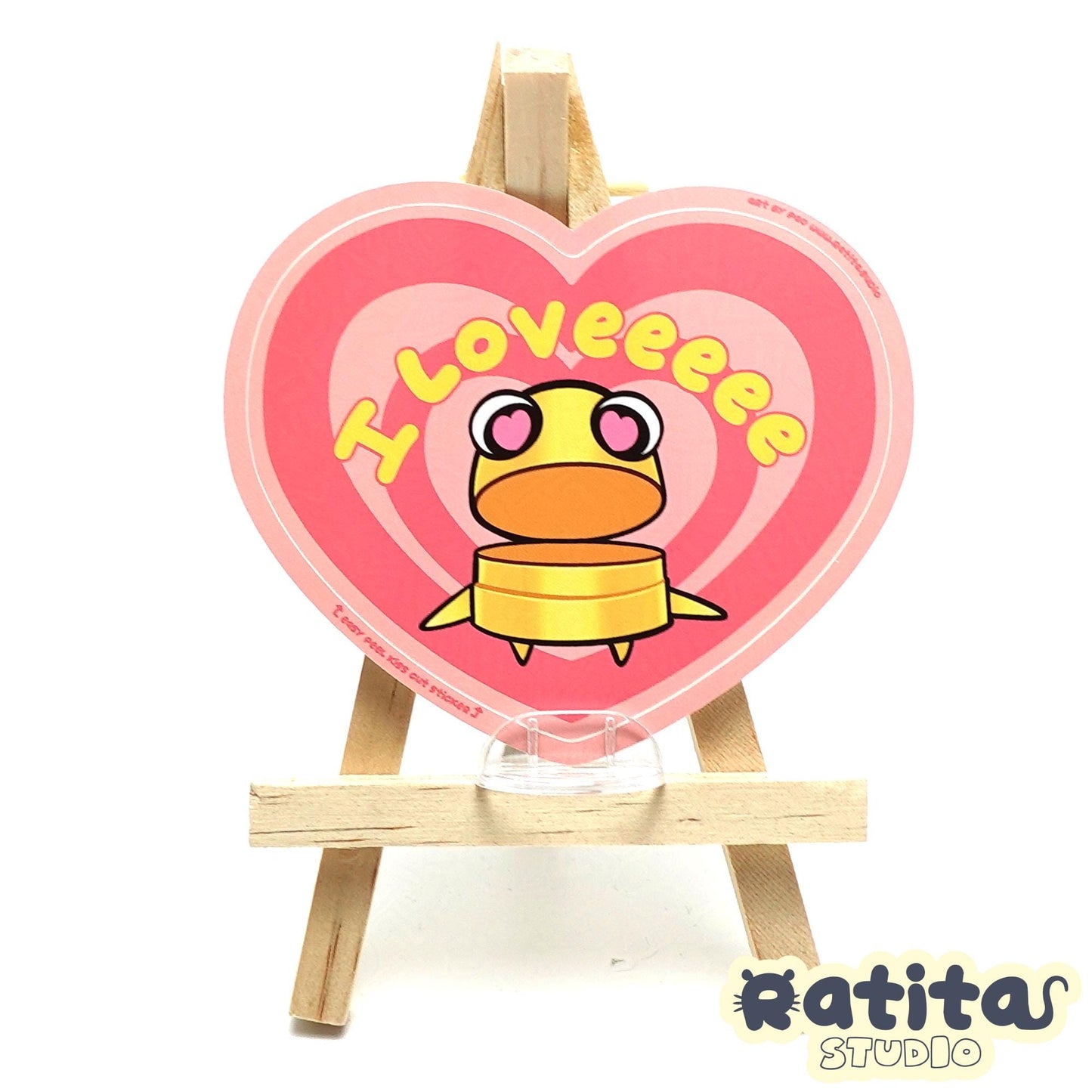 R.E.P.O. Semibot Chest Pain (I love) ~Easy Peel Kiss Cut Sticker~