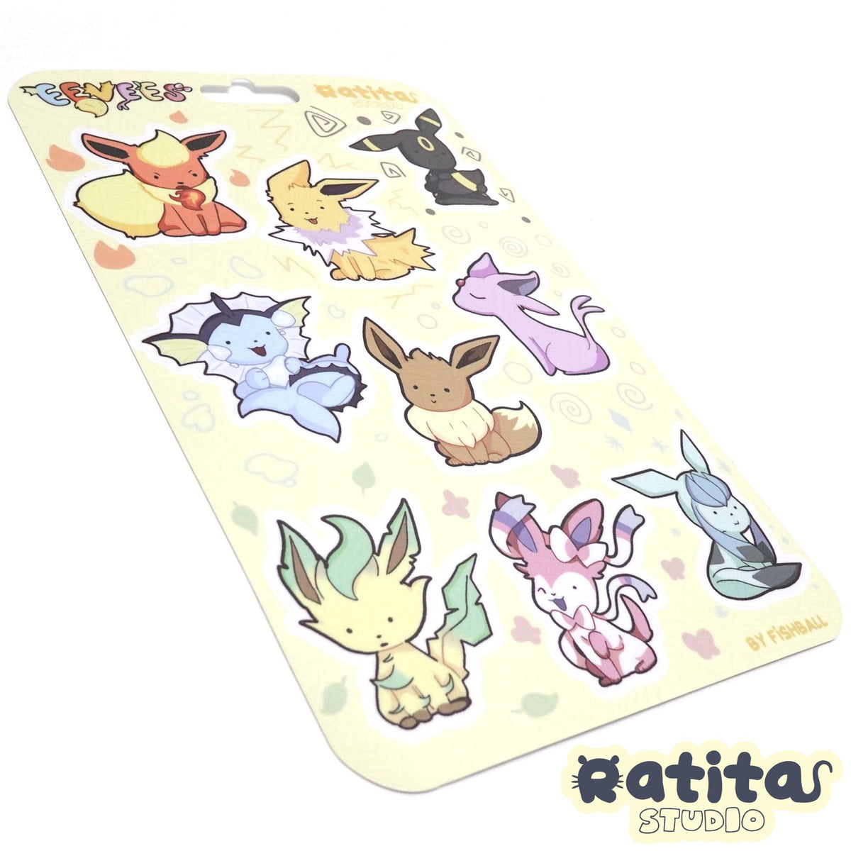 Pocket Monsters : Eeveelution Sticker Sheet