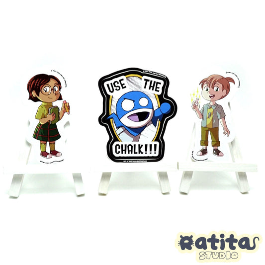 ChalkZone 3 Piece ~Easy Peel Kiss Cut Sticker Set~