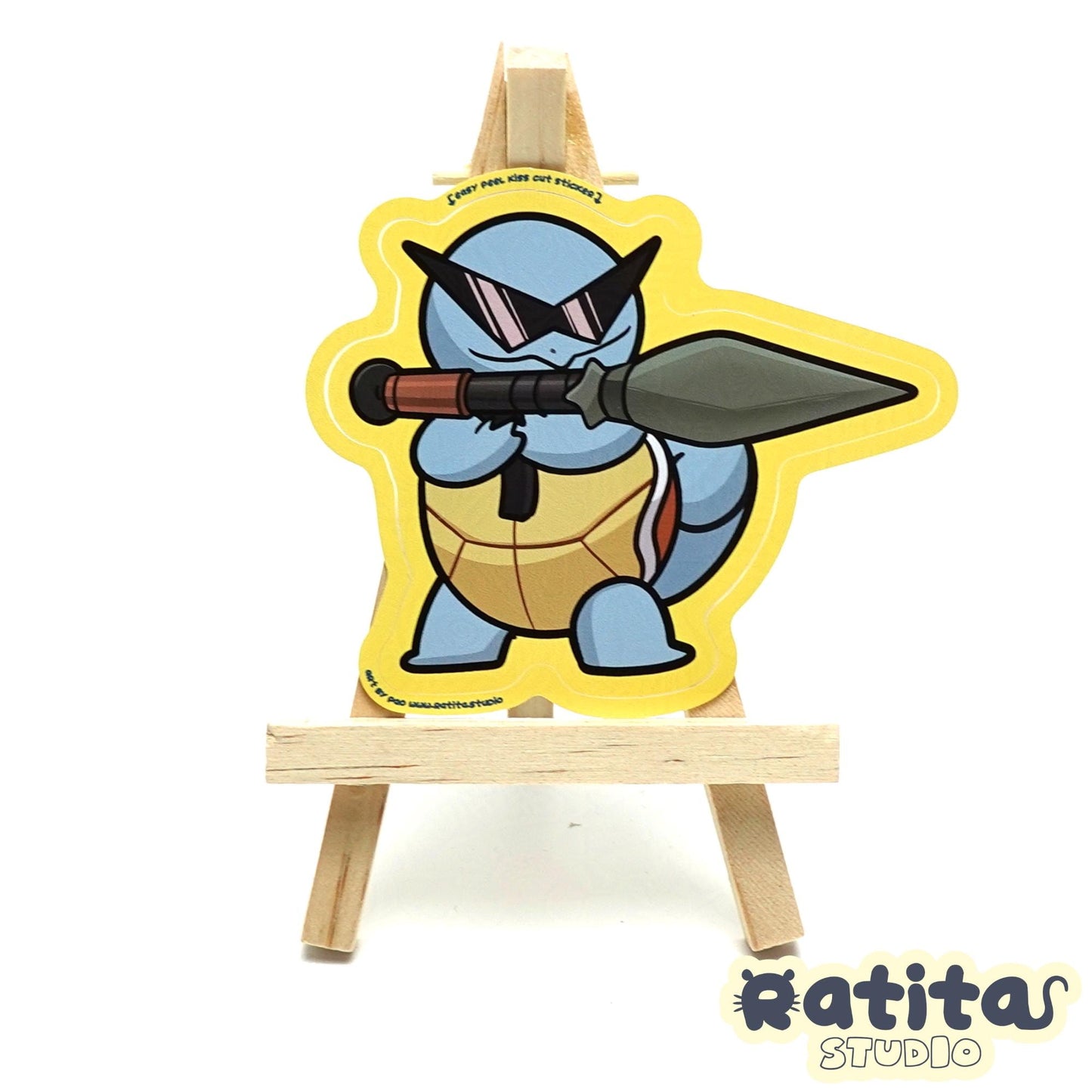 Pocket Monsters: Squirtle Heavy Artillery ~Easy Peel Kiss Cut Sticker~