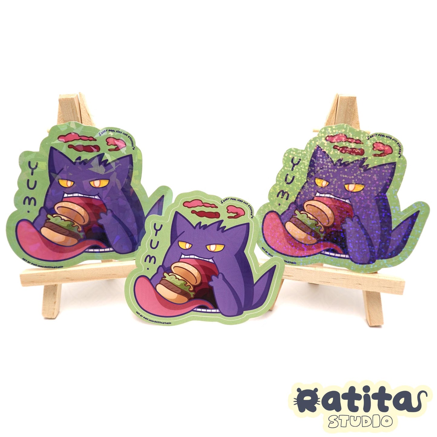 Pocket Monsters: Yummy Gengar ~Easy Peel Kiss Cut Sticker~