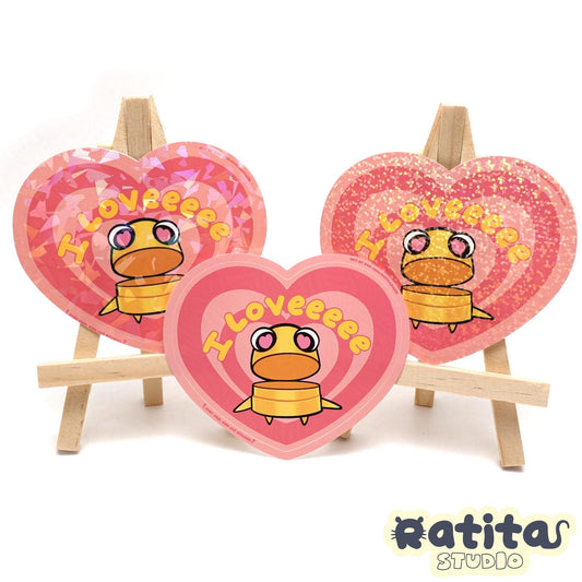 R.E.P.O. Semibot Chest Pain (I love) ~Easy Peel Kiss Cut Sticker~