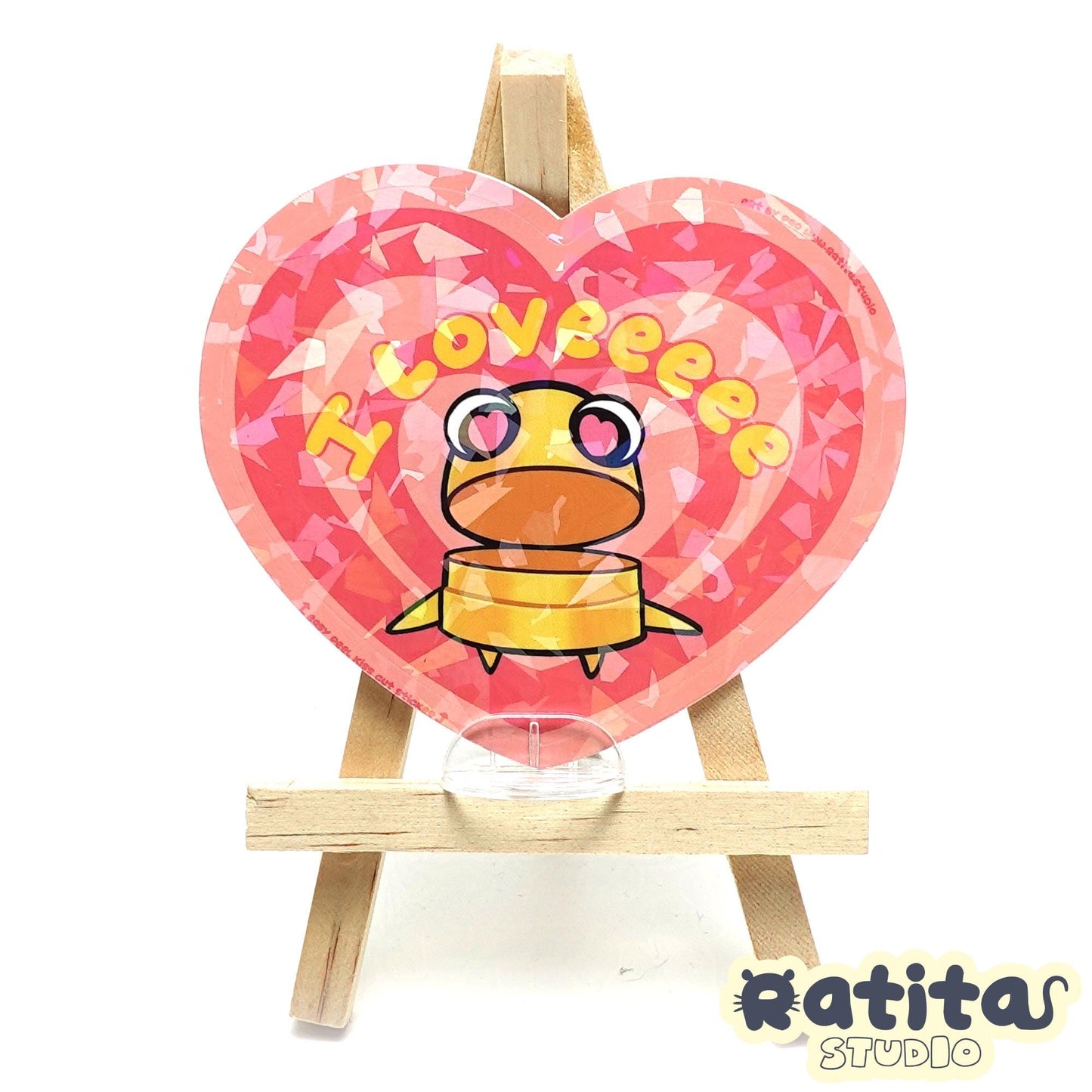 R.E.P.O. Semibot Chest Pain (I love) ~Easy Peel Kiss Cut Sticker~
