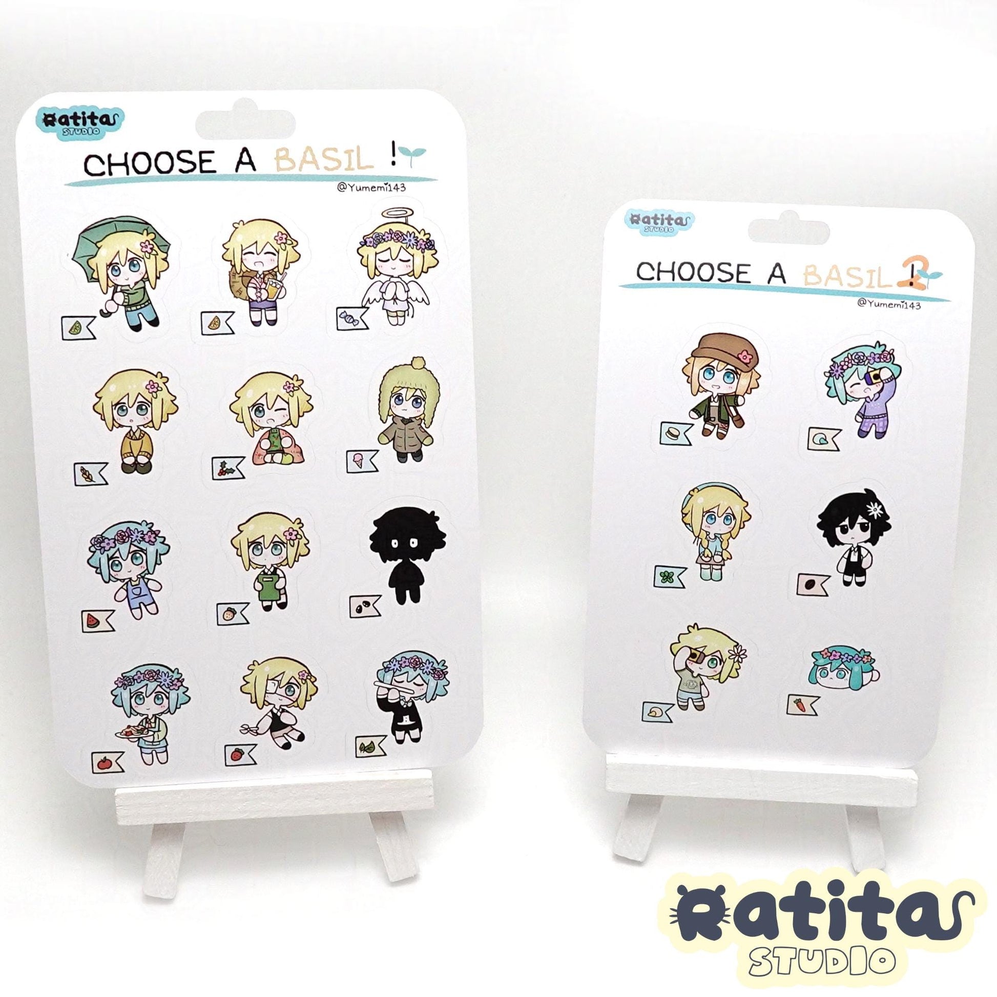 OMORI: Basil Sticker Sheets