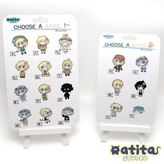 OMORI: Basil Sticker Sheets