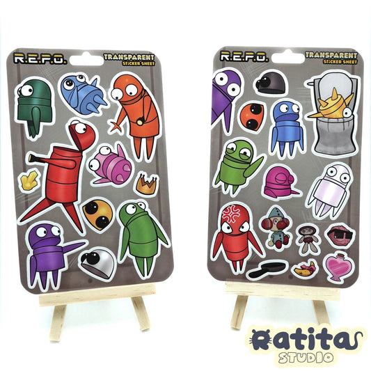 R.E.P.O. Semibots 2PACK ~Transparent Sticker Sheet~