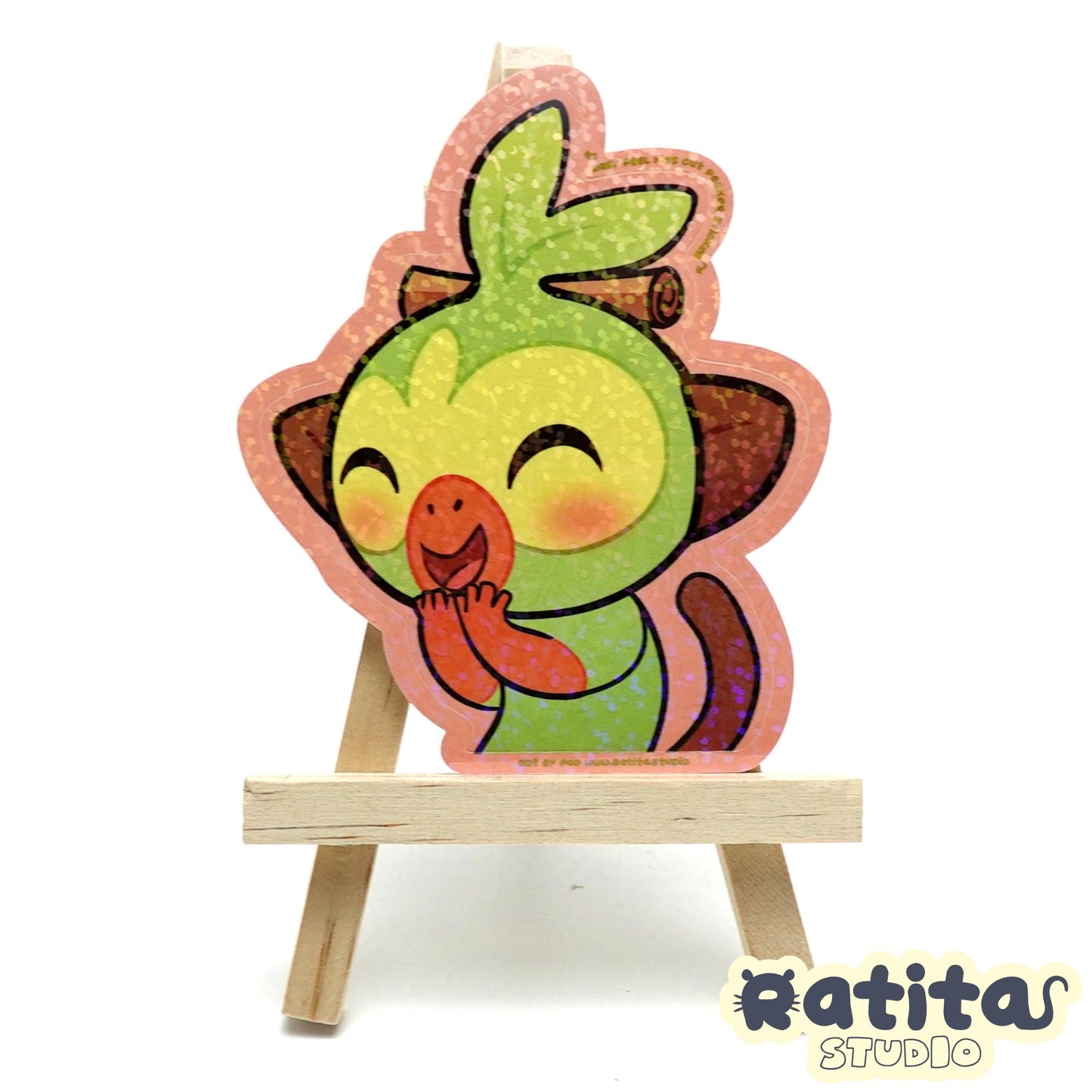 Pokemon: Cheerie Grookie ~Easy Peel Kiss Cut Sticker~