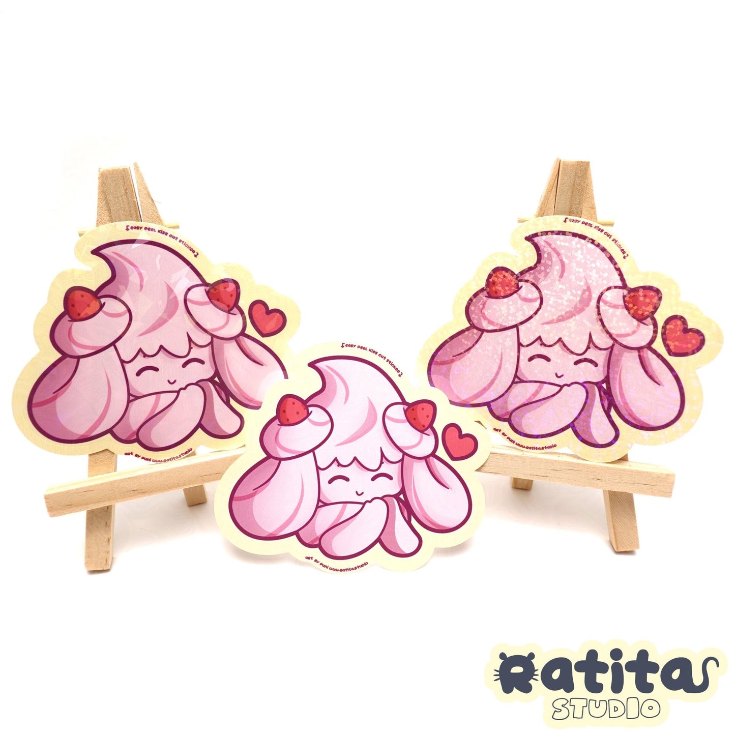 Pocket Monsters: Ruby Cream Alcremie ~Easy Peel Kiss Cut Sticker~