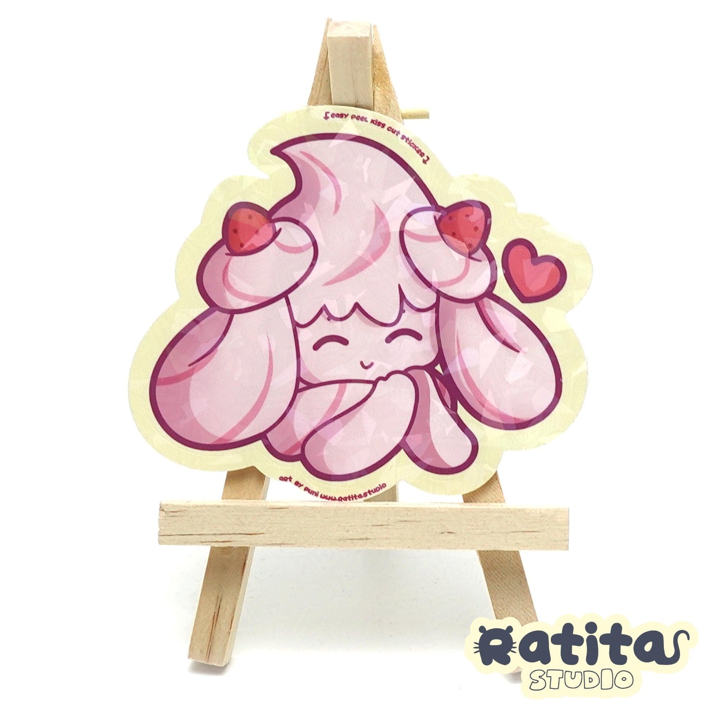 Pocket Monsters: Ruby Cream Alcremie ~Easy Peel Kiss Cut Sticker~