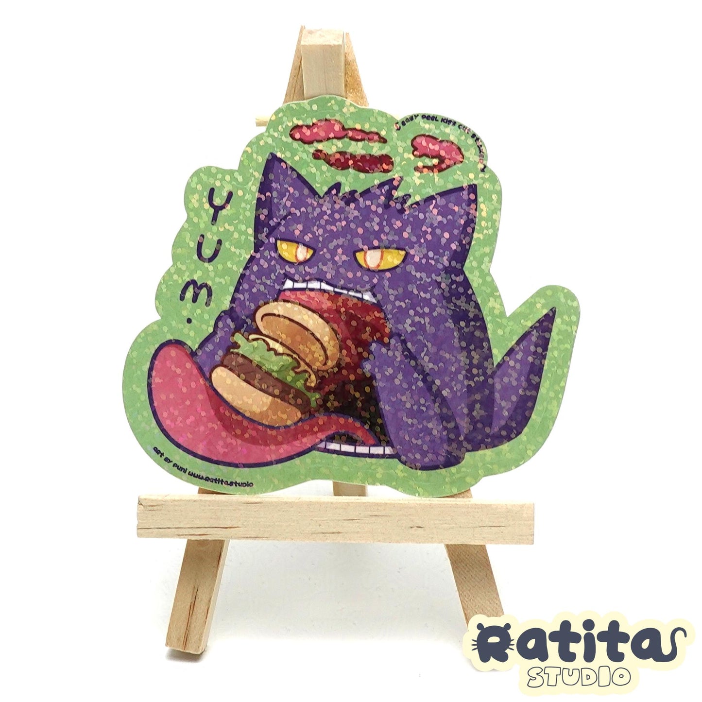 Pocket Monsters: Yummy Gengar ~Easy Peel Kiss Cut Sticker~