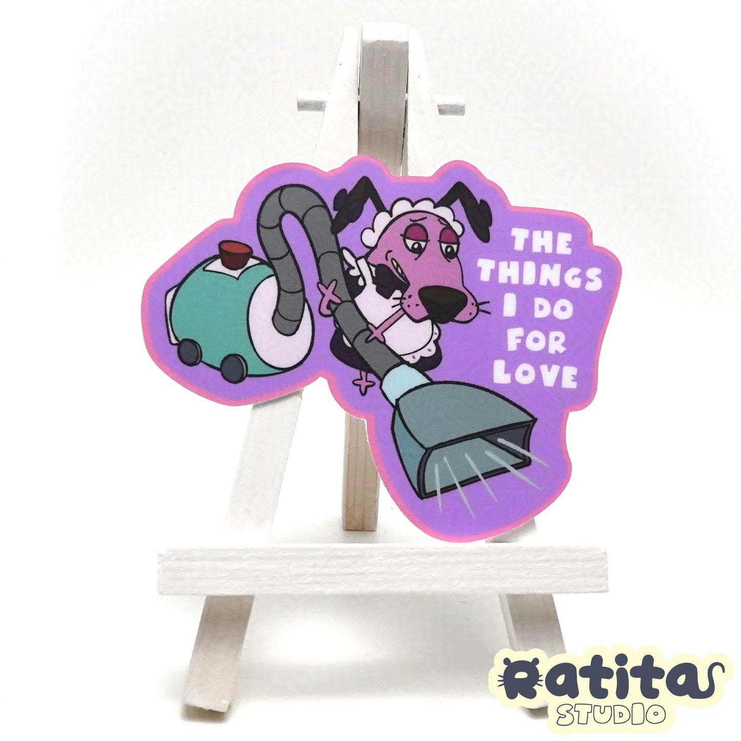 Courage the Cowardly Dog: Chores ~Die Cut Stickers~