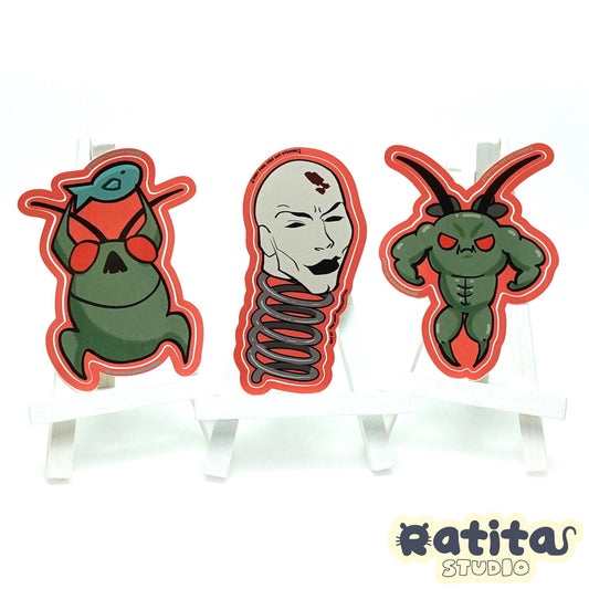 Lethal Company Hoarding Bugs and Chad Coilhead 3PACK ~Easy Peel Kiss Cut Sticker~