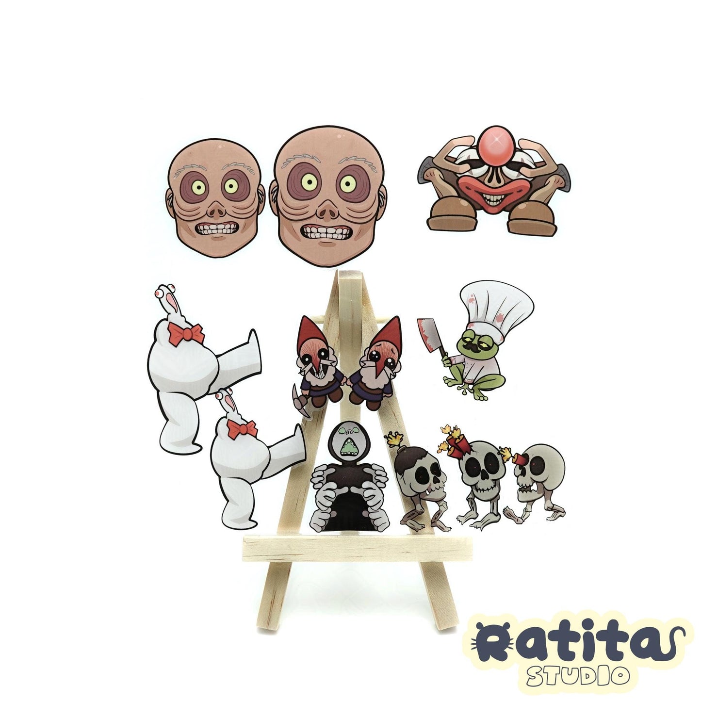 R.E.P.O. Monsters 2PACK ~Transparent Sticker Sheet~