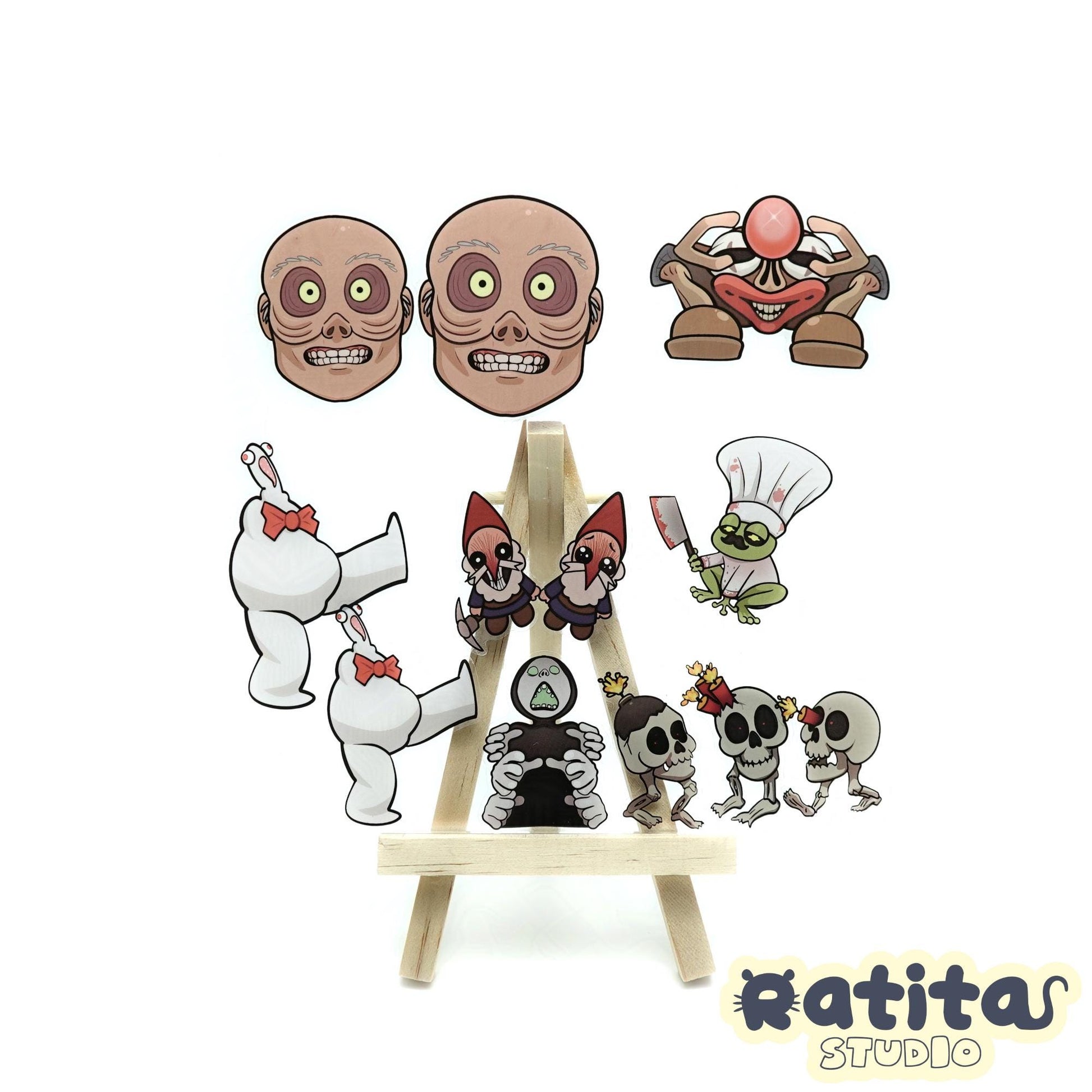 R.E.P.O. Monsters 2PACK ~Transparent Sticker Sheet~
