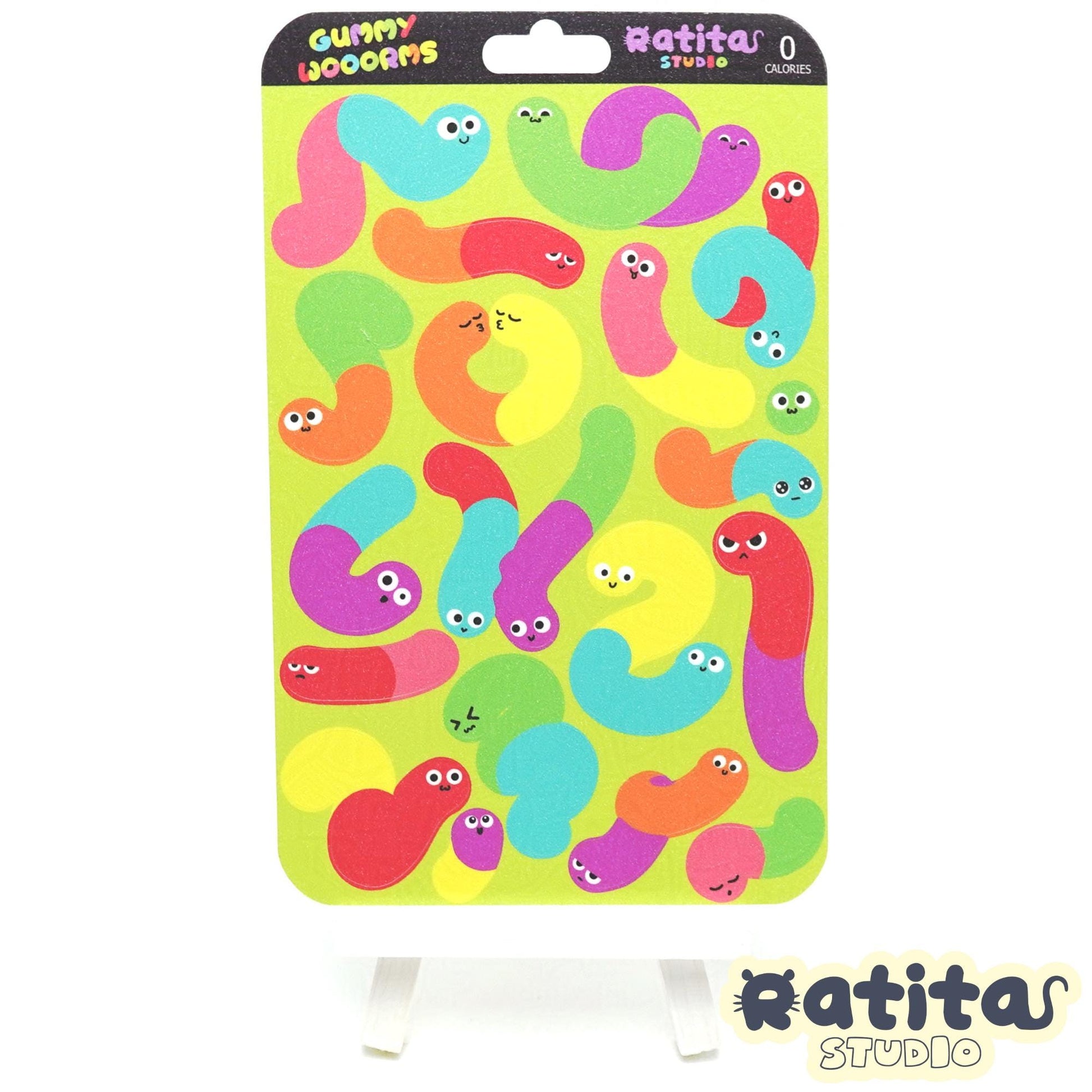 Sour Gummy Worms ~Sticker Sheet~