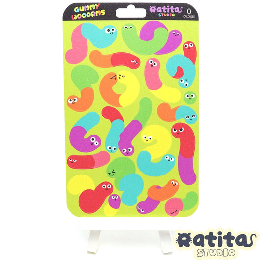 Sour Gummy Worms ~Sticker Sheet~
