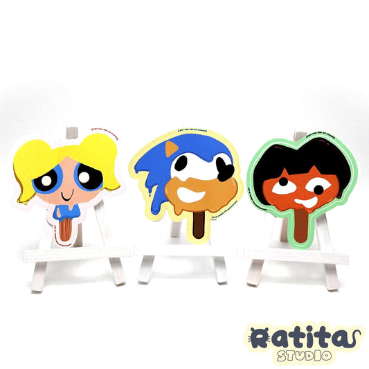 Nostalgic Gumball Popsicles ~Set of 3 Stickers~