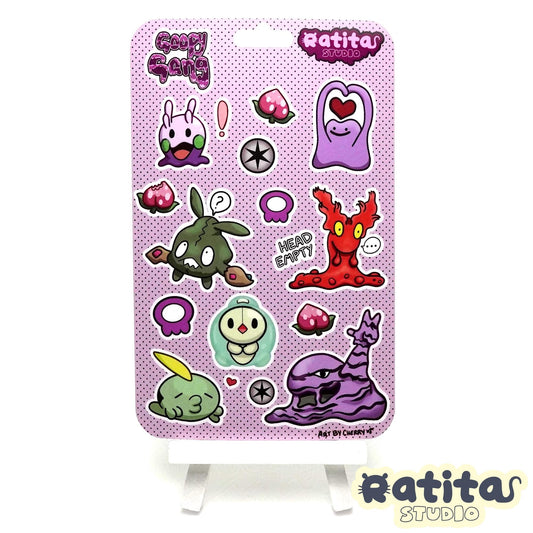 Pocket Monsters: Goopy Gang Sticker Sheet