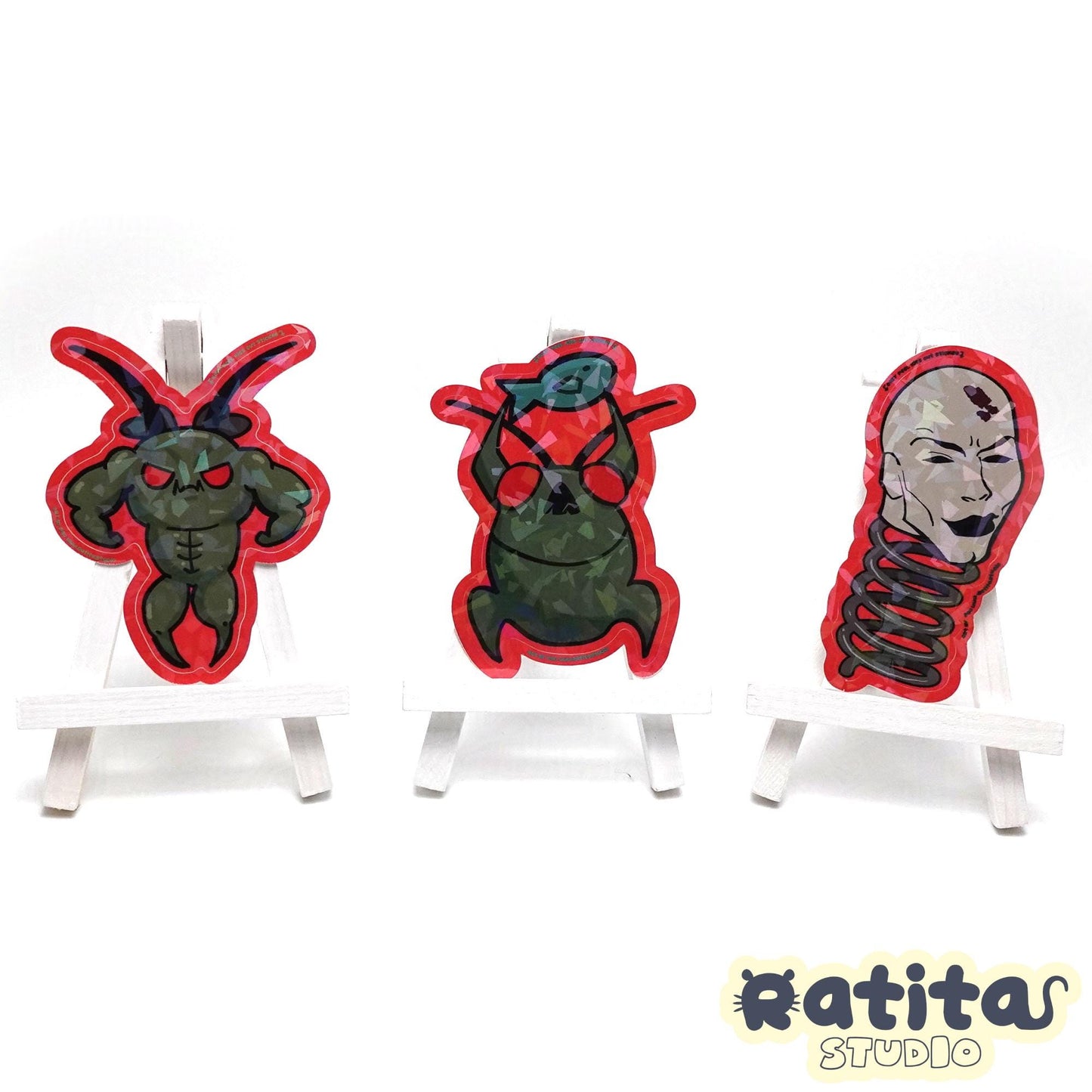 Lethal Company Hoarding Bugs and Chad Coilhead 3PACK ~Easy Peel Kiss Cut Sticker~