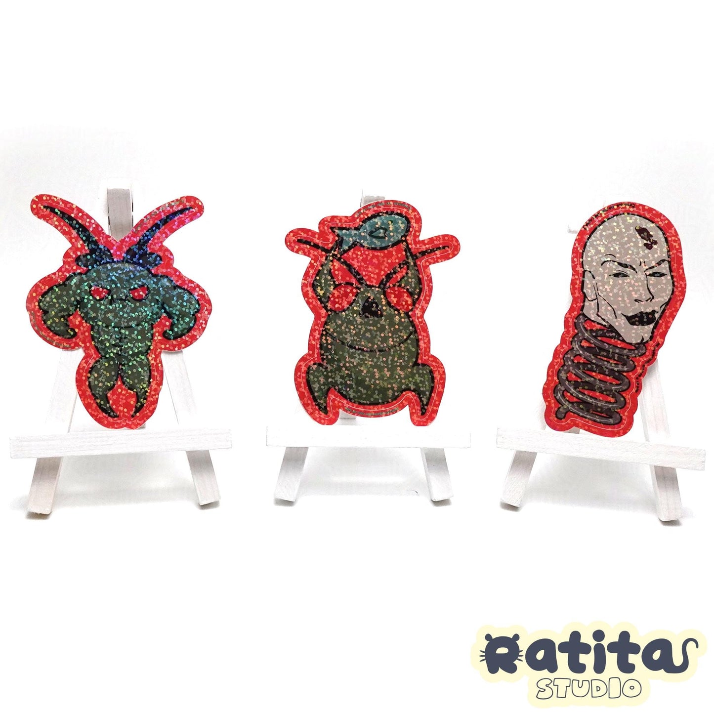 Lethal Company Hoarding Bugs and Chad Coilhead 3PACK ~Easy Peel Kiss Cut Sticker~