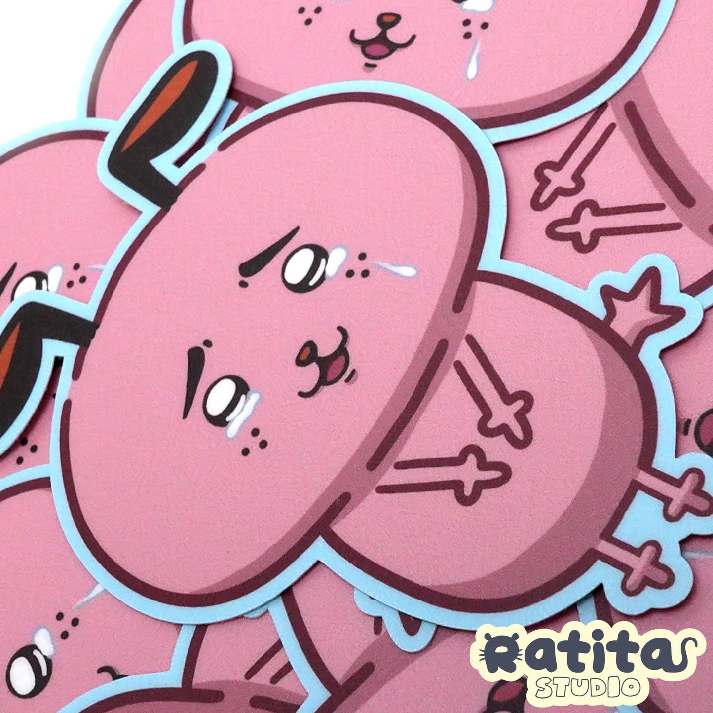 Courage the Cowardly Dog: Chiikawa ~Sticker~