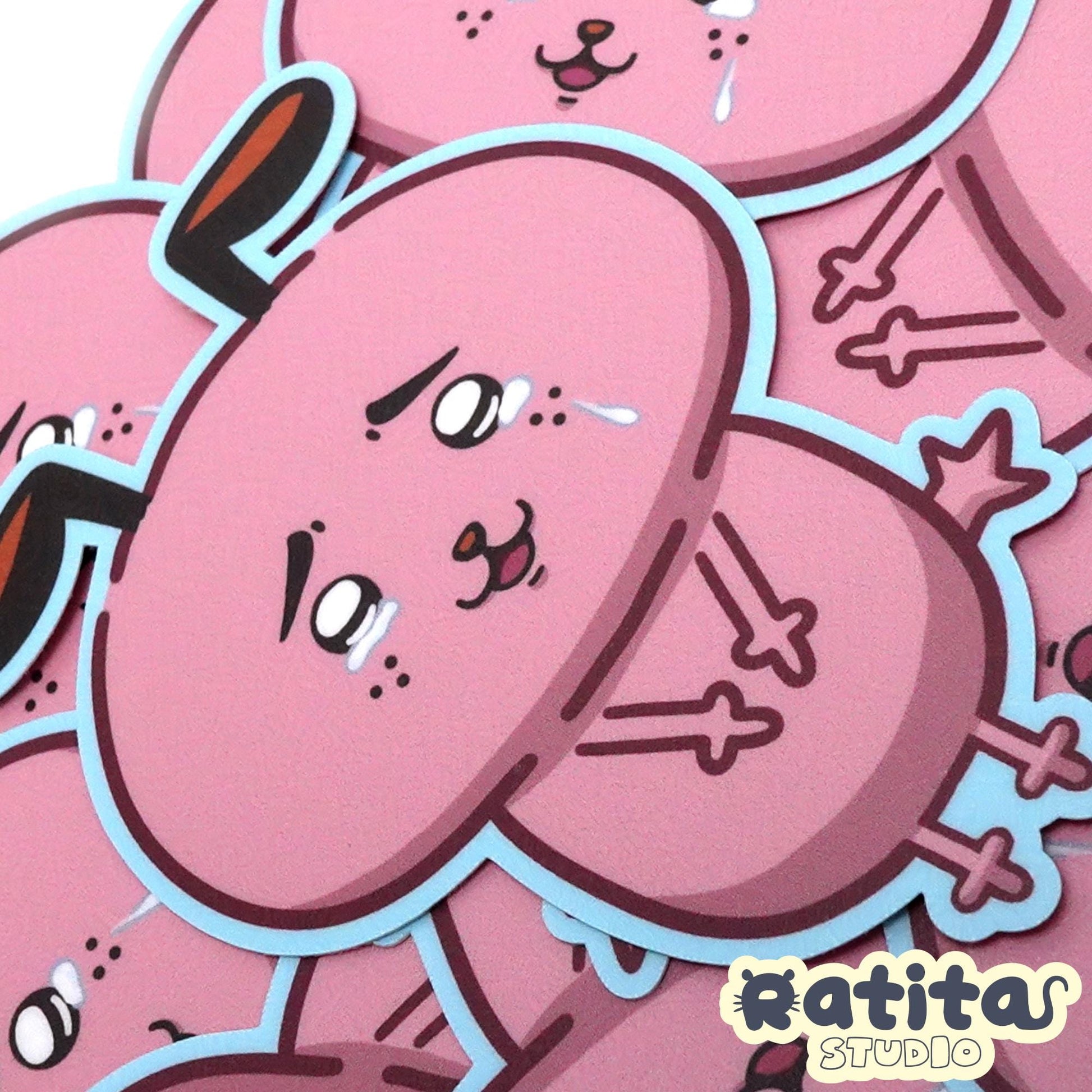 Courage the Cowardly Dog: Chiikawa ~Sticker~