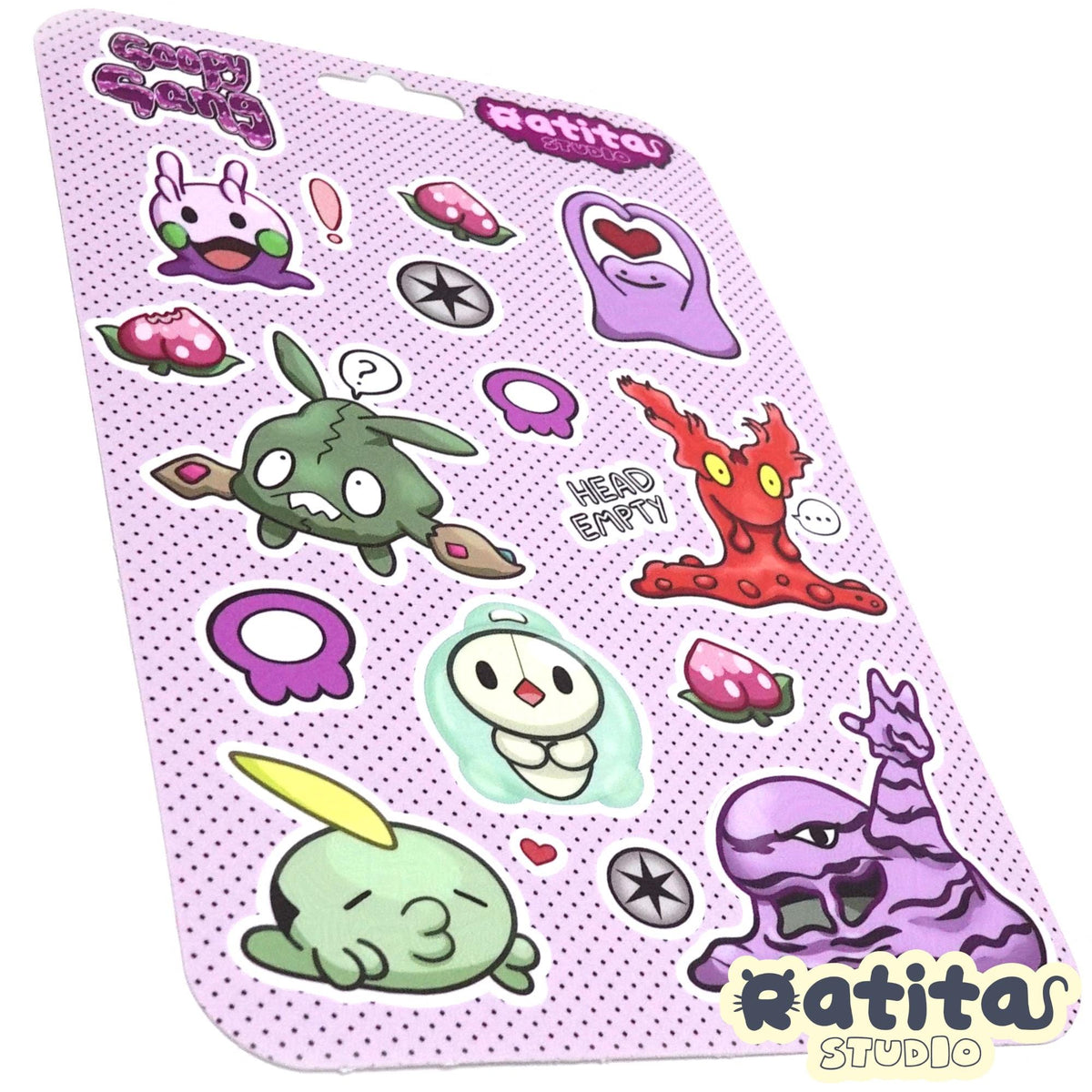 Pocket Monsters: Goopy Gang Sticker Sheet