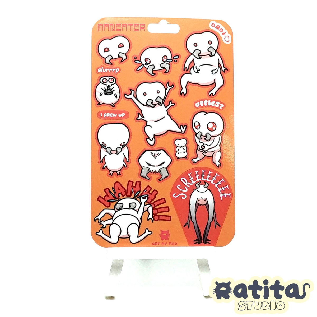 Lethal Company: Maneater Sticker sheet
