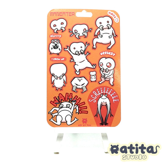 Lethal Company: Maneater Sticker sheet