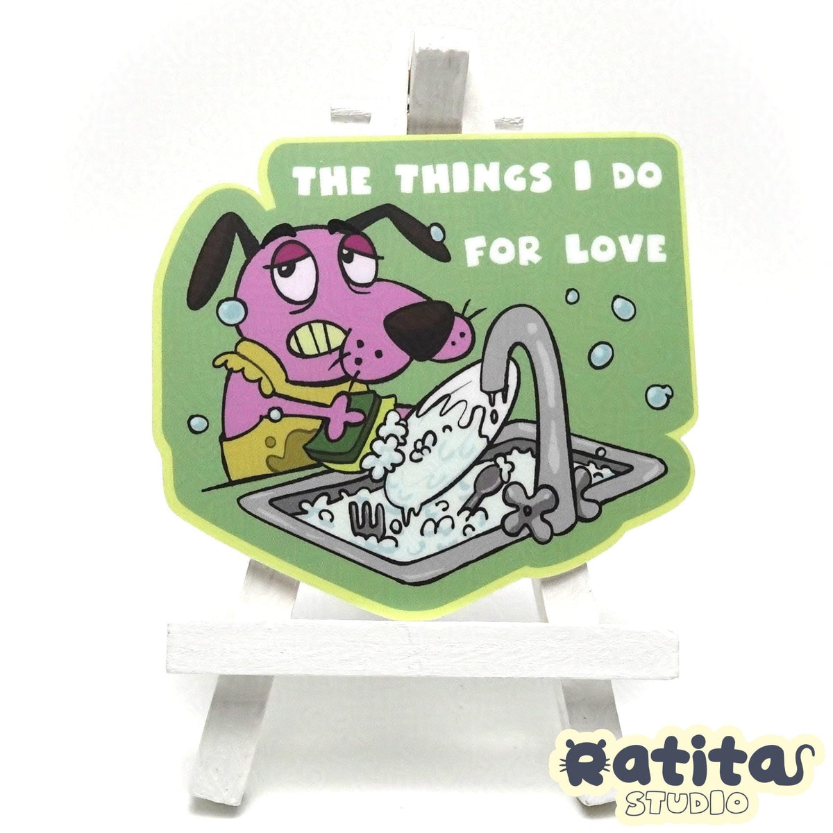 Courage the Cowardly Dog: Chores ~Die Cut Stickers~