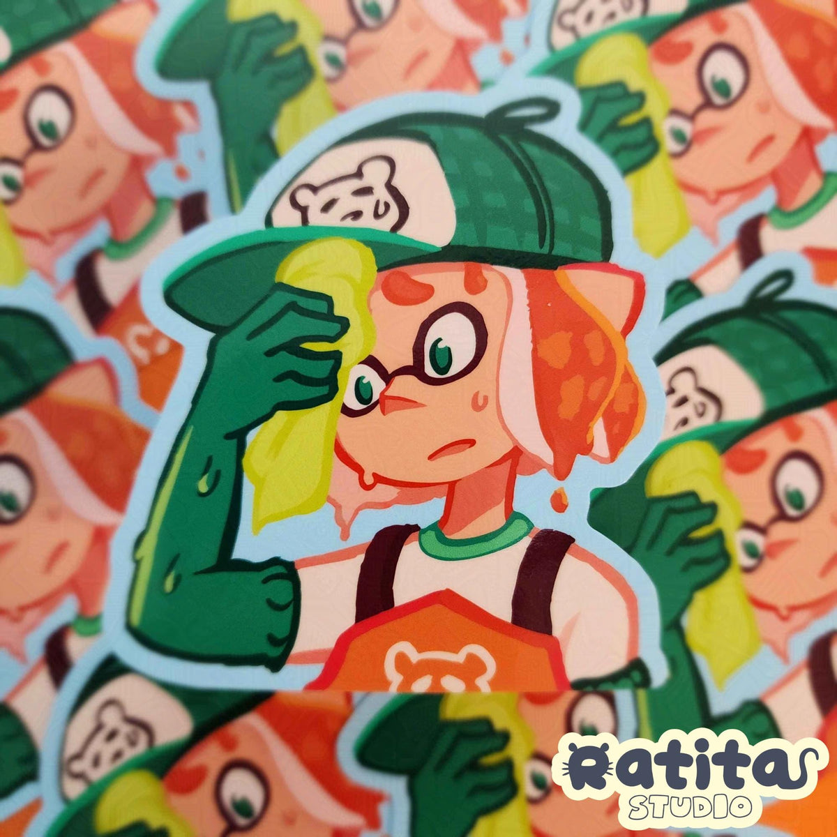 Splatoon Salmon Run: Meme set ~Die Cut Stickers~