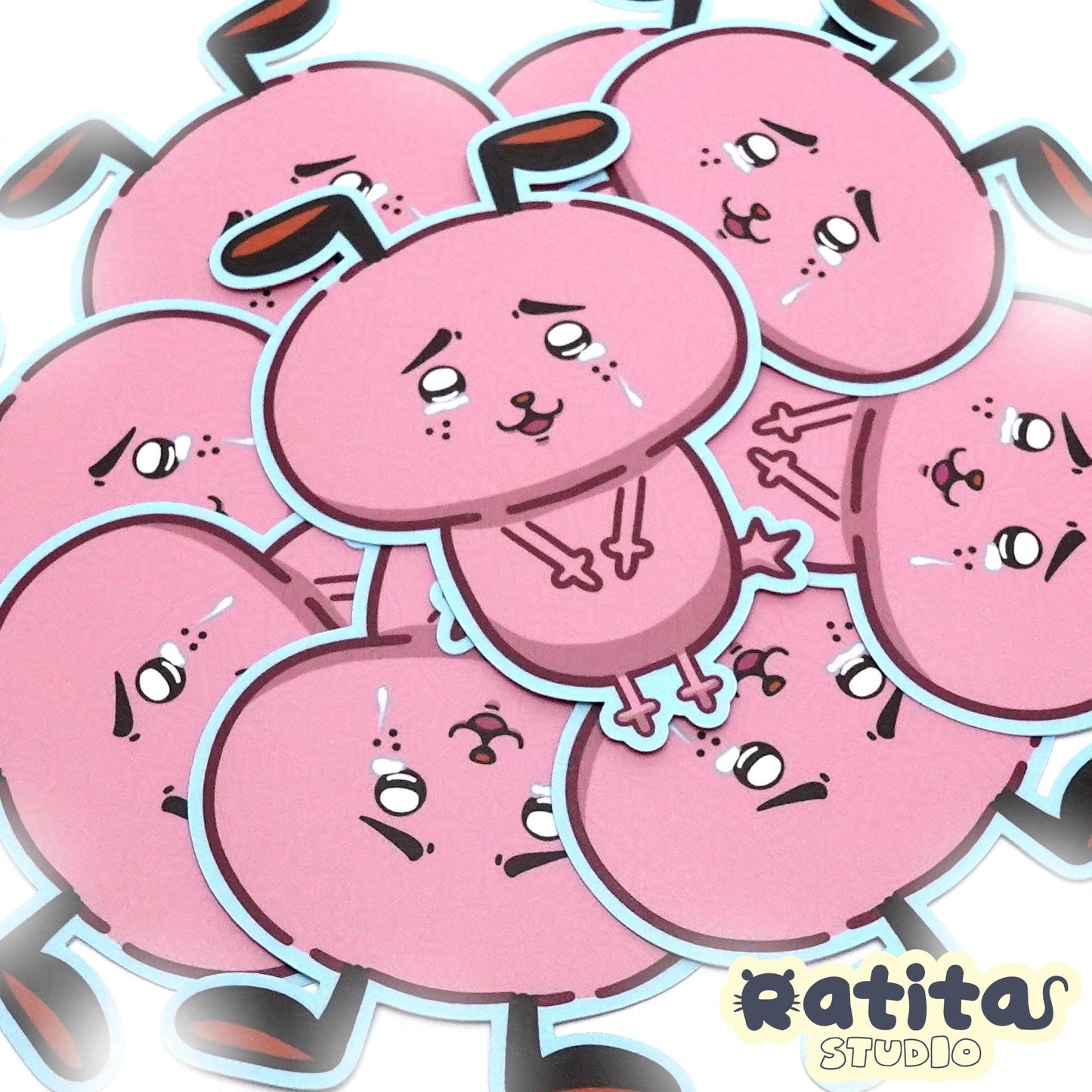 Courage the Cowardly Dog: Chiikawa ~Sticker~