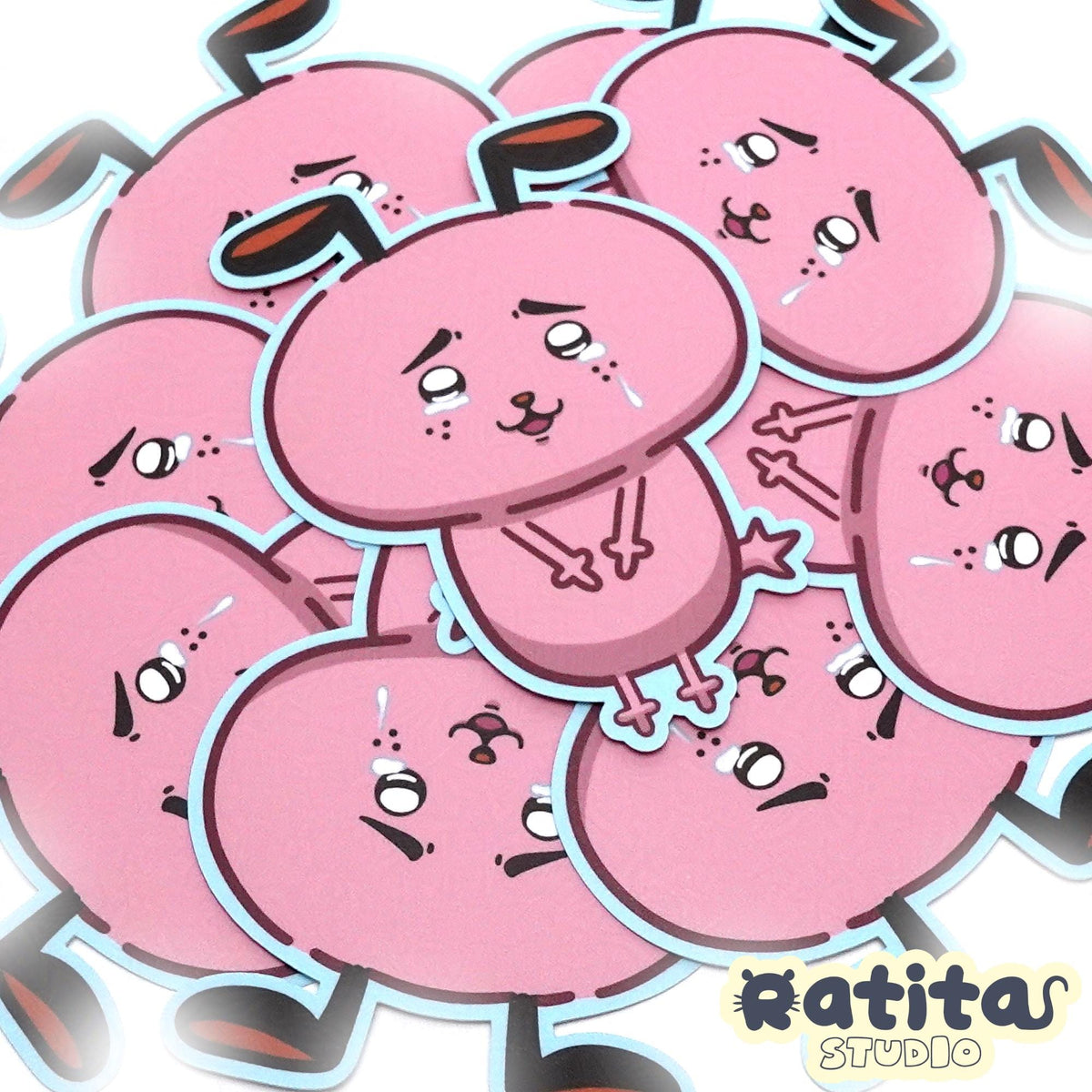 Courage the Cowardly Dog: Chiikawa ~Sticker~