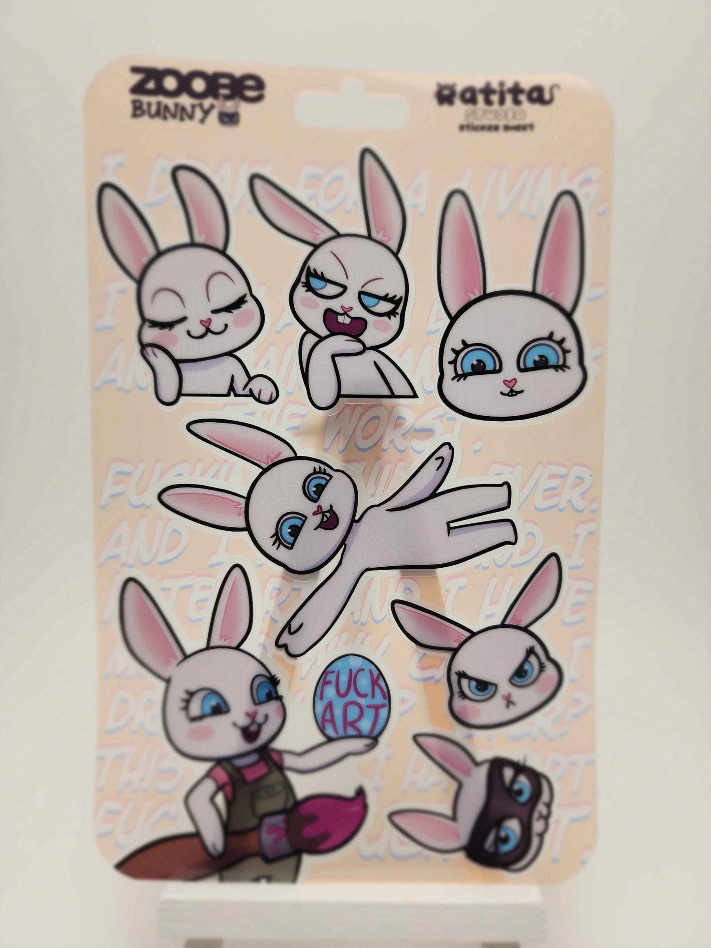Zoobe Bunny~Transparent Sticker Sheet~