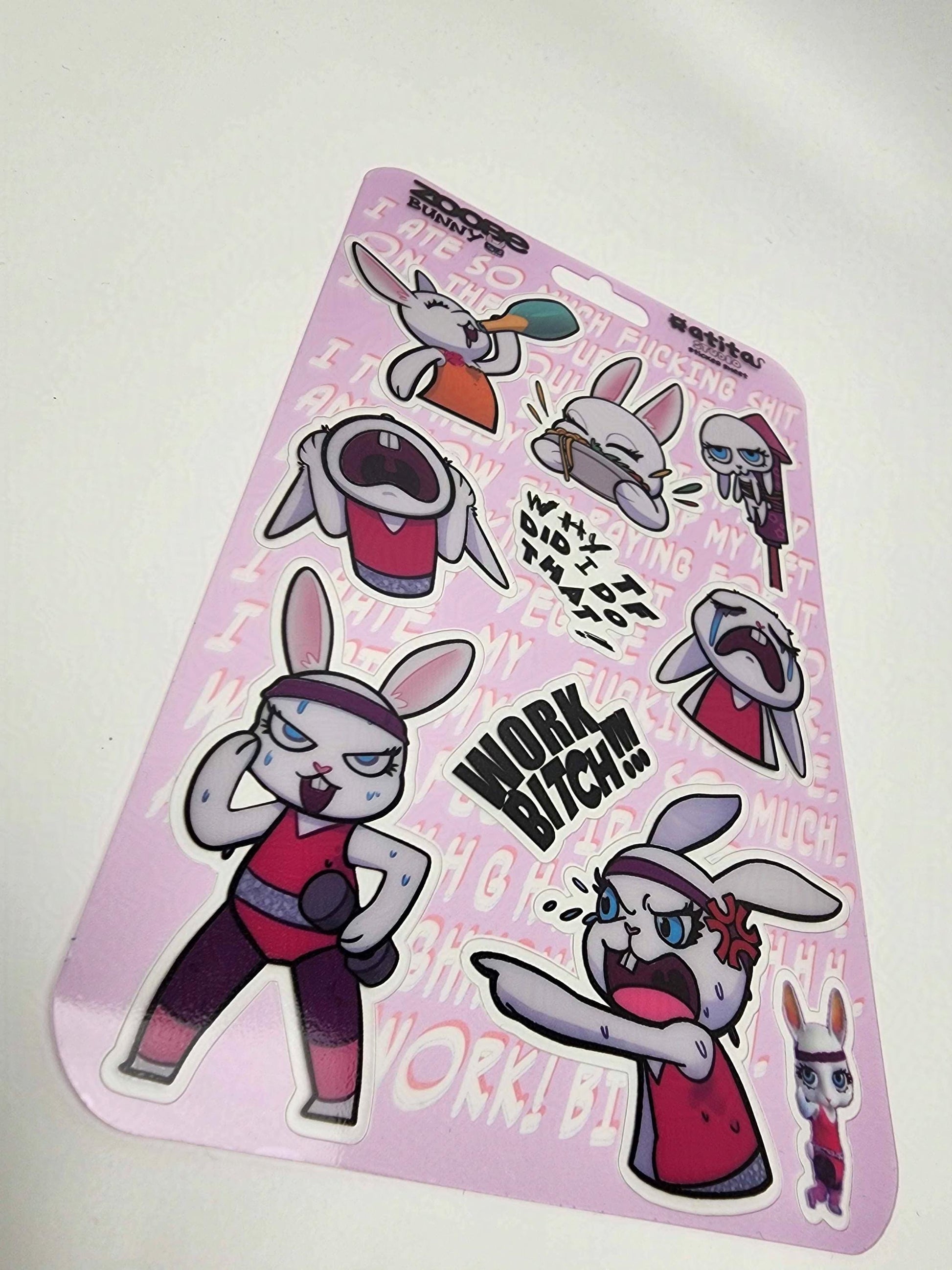 Zoobe Bunny~Transparent Sticker Sheet~