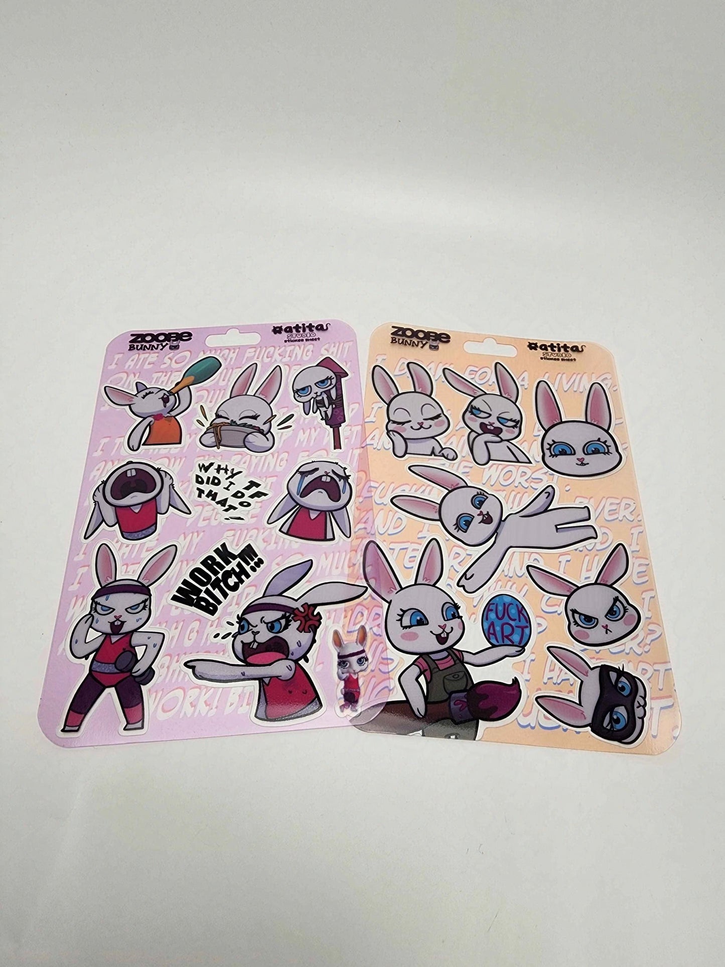 Zoobe Bunny~Transparent Sticker Sheet~