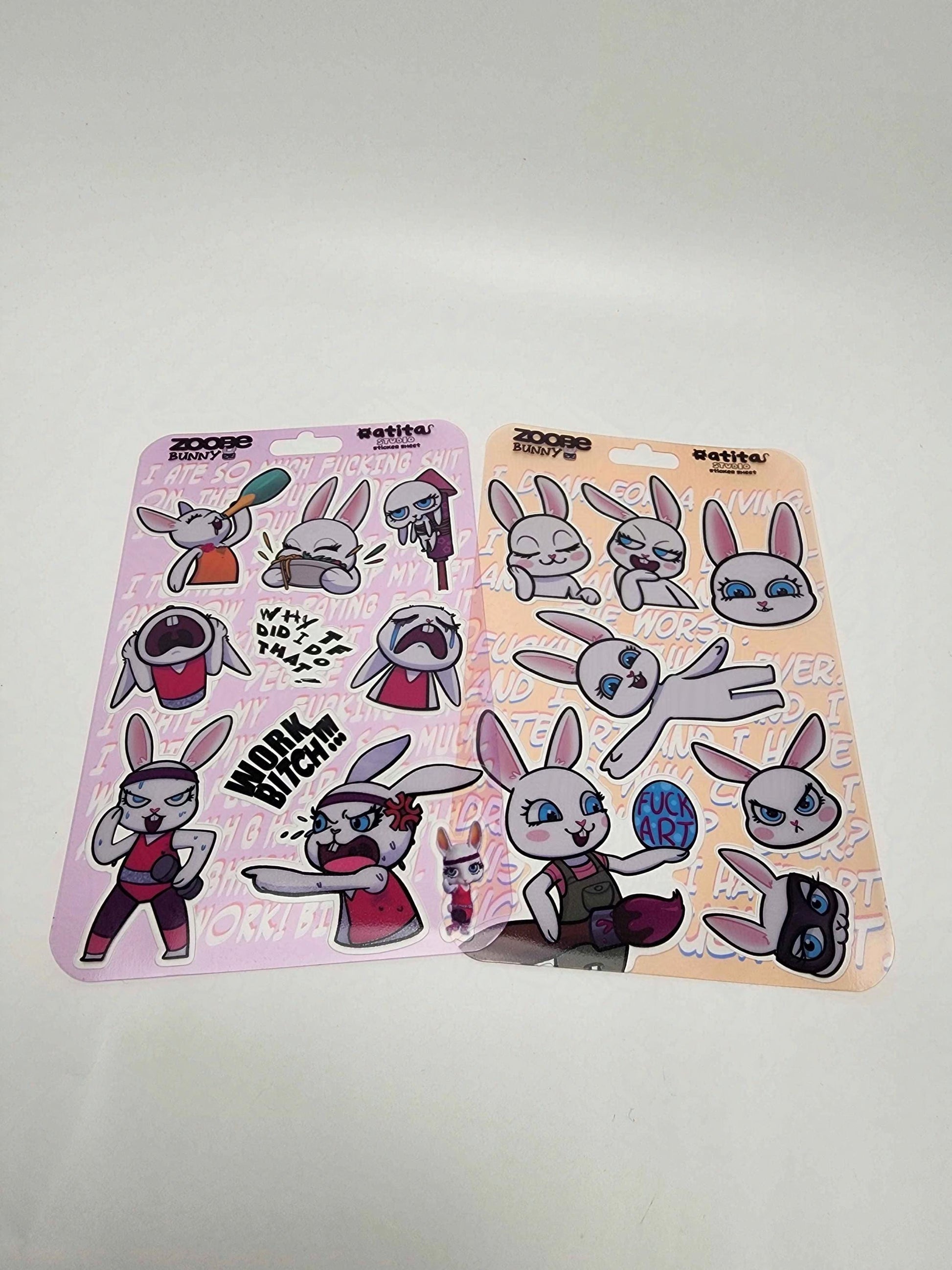 Zoobe Bunny~Transparent Sticker Sheet~