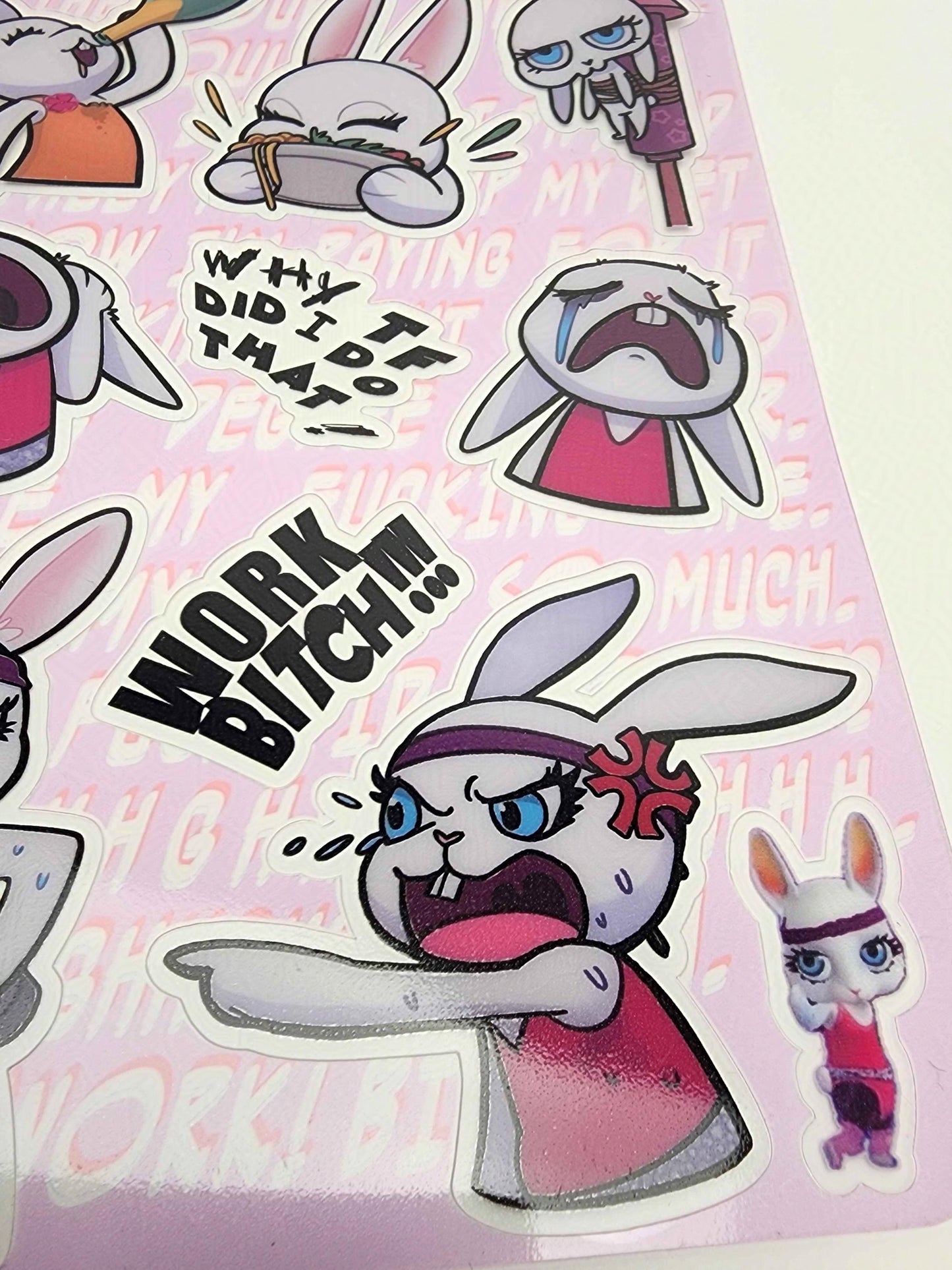 Zoobe Bunny~Transparent Sticker Sheet~